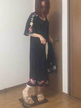 「白デニム」｜「アイテム（その他アウター）」を使った、みっくすさん（レディース・162cm）の夏コーディネート