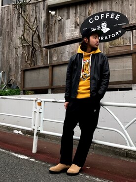 はらださん（メンズ・172cm）の冬コーディネート