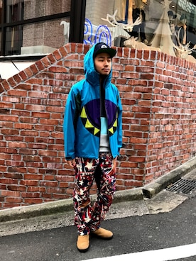 「アメリカン」｜「アイテム（ジャケット/アウター）」を使った、はらださん（メンズ・172cm）の冬コーディネート