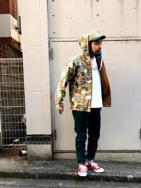 「ALDIES（アールディーズ）のアイテム（ブルゾン）」を使った、はらださん（メンズ・172cm）の冬コーディネート