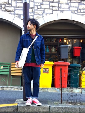 はらださん（メンズ・172cm）の冬コーディネート