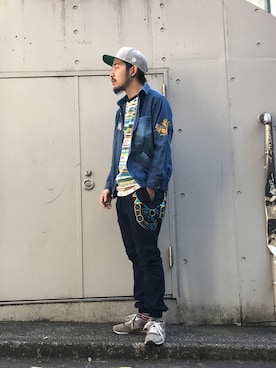 はらださん（メンズ・172cm）の冬コーディネート