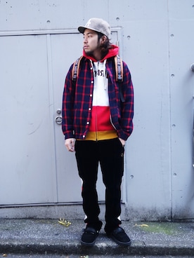 はらださん（メンズ・172cm）の冬コーディネート