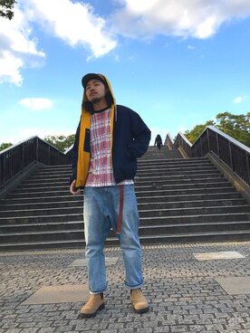 はらださん（メンズ・172cm）の秋コーディネート