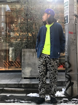 はらださん(メンズ・172cm)の冬コーディネート