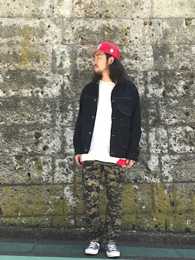 はらださん(メンズ・172cm)の春コーディネート