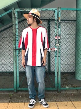 はらださん（メンズ・172cm）の夏コーディネート