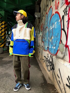 「ALDIES（アールディーズ）のアイテム（その他アウター）」を使った、はらださん（メンズ・172cm）の秋コーディネート