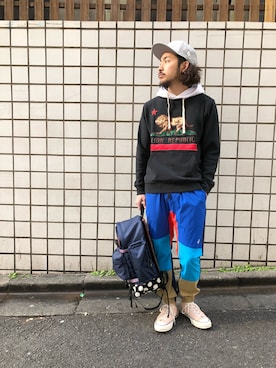 「アイラブCONVERSE」｜はらださん（メンズ・172cm）の冬コーディネート