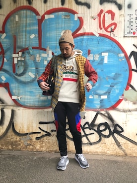 はらださん（メンズ・172cm）の冬コーディネート