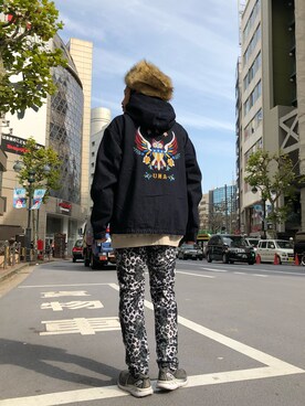 はらださん（メンズ・172cm）の冬コーディネート