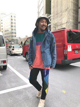 はらださん(メンズ・172cm)の冬コーディネート