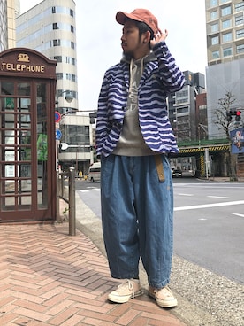 はらださん(メンズ・172cm)の春コーディネート