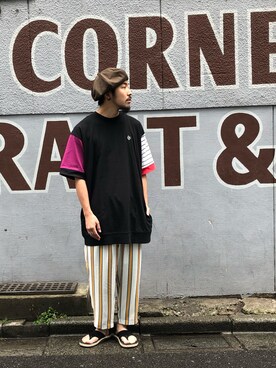 はらださん(メンズ・172cm)の春コーディネート