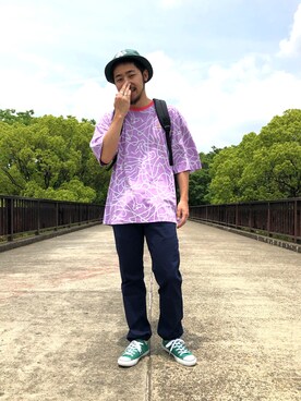 はらださん（メンズ・172cm）の夏コーディネート