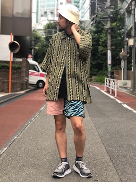 はらださん（メンズ・172cm）の夏コーディネート