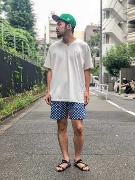 はらださん（メンズ・172cm）の夏コーディネート