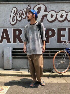 はらださん（メンズ・172cm）の夏コーディネート