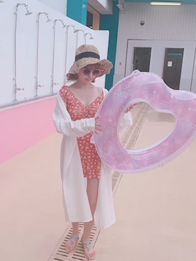 「ORiental TRaffic(ORiental TRaffic)」｜「アイテム（その他アウター）」を使った、さくらこさん（レディース・155cm）の夏コーディネート