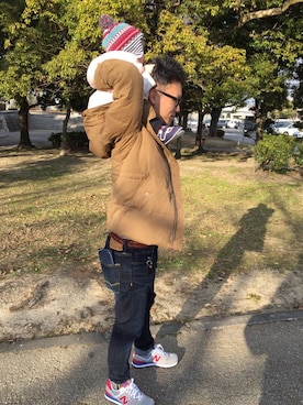 「The DUFFER of ST.GEORGE（ザダファーオブセントジョージ）のアイテム（ダウンジャケット/コート）」を使った、tkさん（メンズ・167cm）の春コーディネート