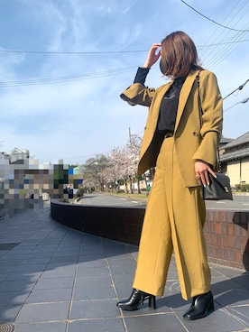 「かっちり」｜#373さん（レディース・162cm）の春コーディネート