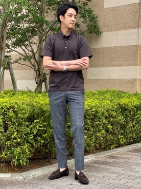 「ベーシック/トラッド」｜makino10603さん（メンズ・179cm）の夏コーディネート