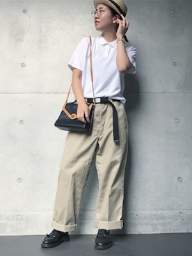 「MORABITO（モラビト）のアイテム」を使った、ひらめ。さん（レディース・164cm）の夏コーディネート