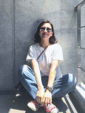 「MORABITO（モラビト）のアイテム」を使った、ひらめ。さん（レディース・164cm）の夏コーディネート