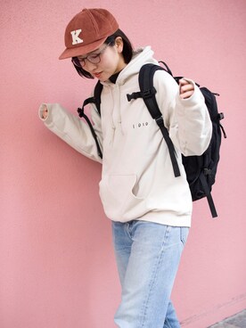 「salut!（サリュ!）のアイテム（帽子）」を使った、ひらめ。さん（レディース・165cm）の冬コーディネート