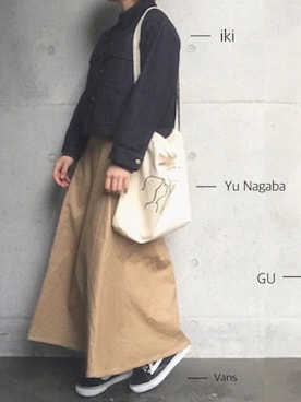 「チノ」｜「アイテム（ジャケット/アウター）」を使った、ひらめ。さん（レディース・165cm）の冬コーディネート