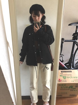 「FTC（エフティーシー）のアイテム（その他アウター）」を使った、しょこさん（レディース・153cm）の秋コーディネート