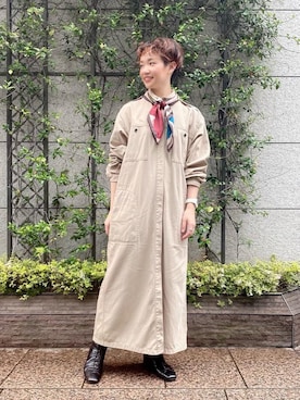 「ユナイテッドアローズ」｜「アイテム（ブーツ）」を使った、伊藤　オデット エ オディール スタッフさん（レディース・152cm）の秋コーディネート