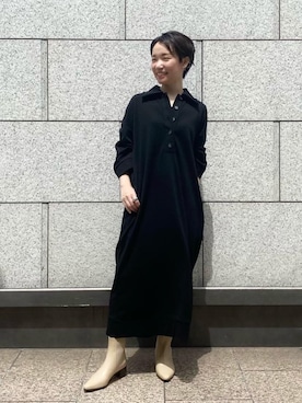 「ユナイテッドアローズ」｜「アイテム（ブーツ）」を使った、伊藤　オデット エ オディール スタッフさん（レディース・152cm）の夏コーディネート