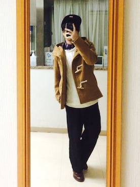 「WEGO（ウィゴー）のアイテム（ダッフルコート）」を使った、noriさん（メンズ・168cm）の冬コーディネート