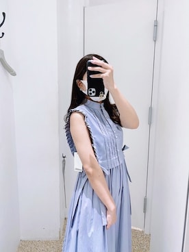「スナイデル」｜「アイテム（PC・スマホグッズ/家電）」を使った、haochanさん（レディース・160cm）の夏コーディネート