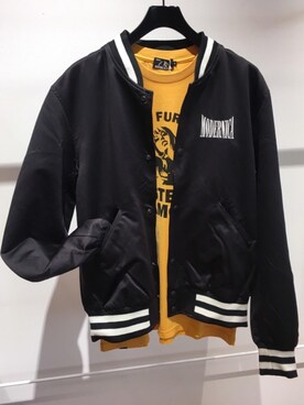 「ロックコーデ」｜「アイテム（ブルゾン）」を使った、WAIさん（メンズ・158cm）の冬コーディネート