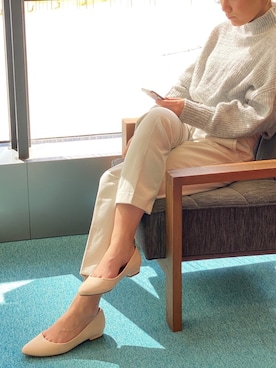 「H&M（エイチ・アンド・エム）のアイテム（ニット/セーター）」を使った、ミントさん（レディース・160cm）の春コーディネート
