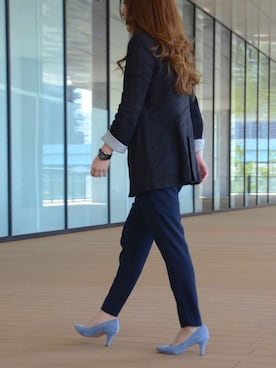 「綺麗めコーデ」｜「アイテム（ノーカラージャケット）」を使った、ミントさん（レディース・160cm）の春コーディネート