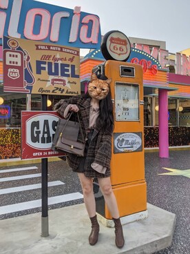 「西裝外套」｜「アイテム（その他）」を使った、😼さん（レディース・158cm）の春コーディネート