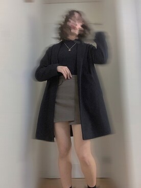 「フォロー、イイネ、お気に入り登録お願いします♡」｜「アイテム（スカート）」を使った、みいとかなさん（レディース・155cm）の冬コーディネート