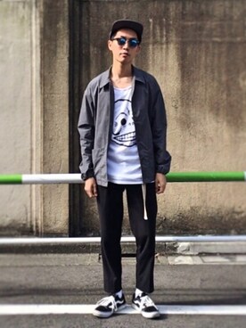 「green label relaxing（グリーンレーベルリラクシング）のアイテム（ジャケット/アウター）」を使った、macky☺︎さん（メンズ・172cm）の春コーディネート