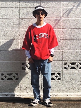 「MARC JACOBS（マークジェイコブス）のアイテム（腕時計）」を使った、macky☺︎さん（メンズ・172cm）の秋コーディネート