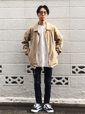 「MARC JACOBS（マークジェイコブス）のアイテム（腕時計）」を使った、macky☺︎さん（メンズ・172cm）の秋コーディネート