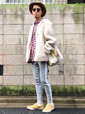 「jiggys shop（ジギーズショップ）のアイテム」を使った、macky☺︎さん（メンズ・172cm）の秋コーディネート