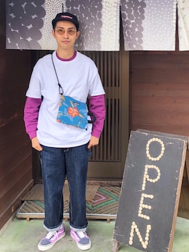 「レイヤードstyle」｜「アイテム（その他）」を使った、macky☺︎さん（メンズ・172cm）の冬コーディネート