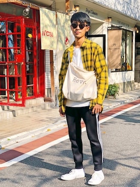 「8seconds（エイトセカンズ）のアイテム」を使った、macky☺︎さん（メンズ・172cm）の秋コーディネート