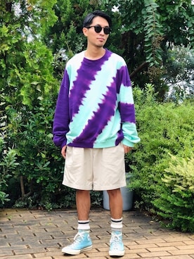 「チャックテイラー」｜「アイテム（その他）」を使った、macky☺︎さん（メンズ・172cm）の秋コーディネート