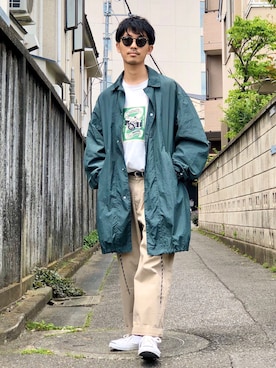 「ジャックパーセル」｜「アイテム（その他）」を使った、macky☺︎さん（メンズ・172cm）の春コーディネート