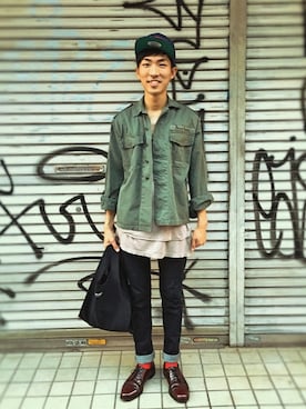 「アイテム（その他）」を使った、macky☺︎さん（メンズ・172cm・20代）の秋コーディネート