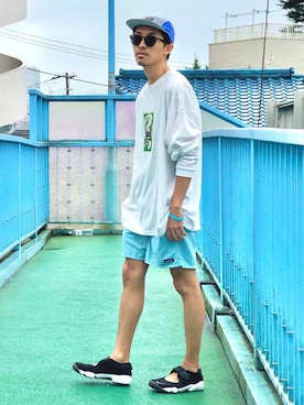 「アイテム（その他）」を使った、macky☺︎さん（メンズ・172cm）の夏コーディネート
